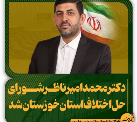 دکتر محمد امیر ناظر شورای حل اختلاف استان شد .